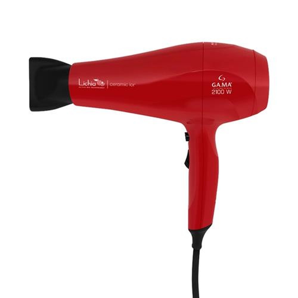Secador de Cabelo Gama Lichia Ceramic Ion com 2 Velocidades 2 Temperaturas 2100W, Vermelho, 220V