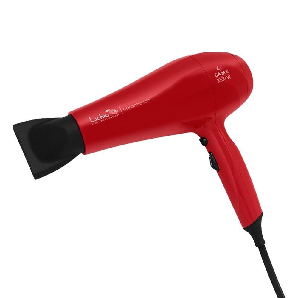 Secador de Cabelo Gama Lichia Ceramic Ion com 2 Velocidades 2 Temperaturas 2100W, Vermelho, 220V