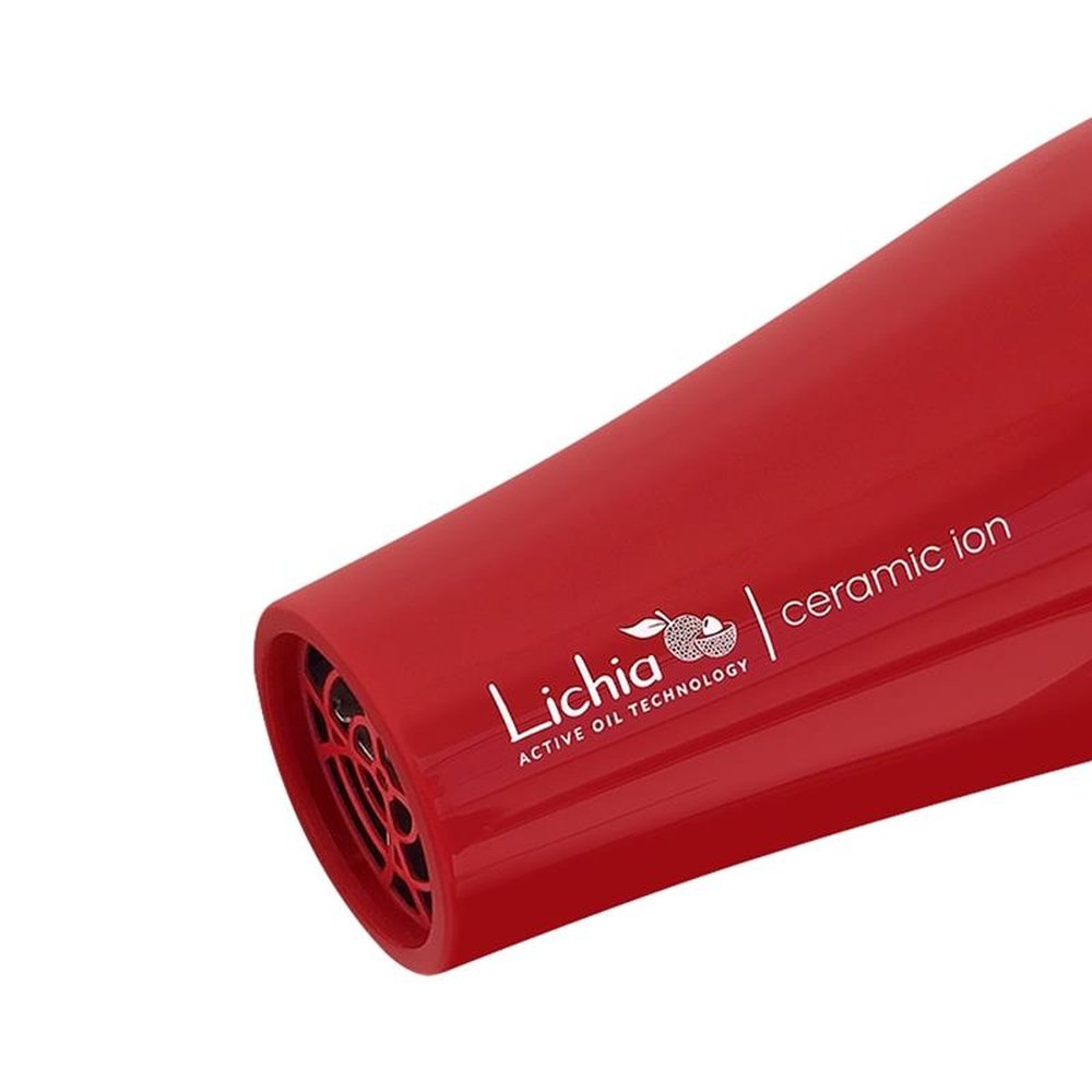 Secador de Cabelo Gama Lichia Ceramic Ion com 2 Velocidades 2 Temperaturas 2100W, Vermelho, 220V