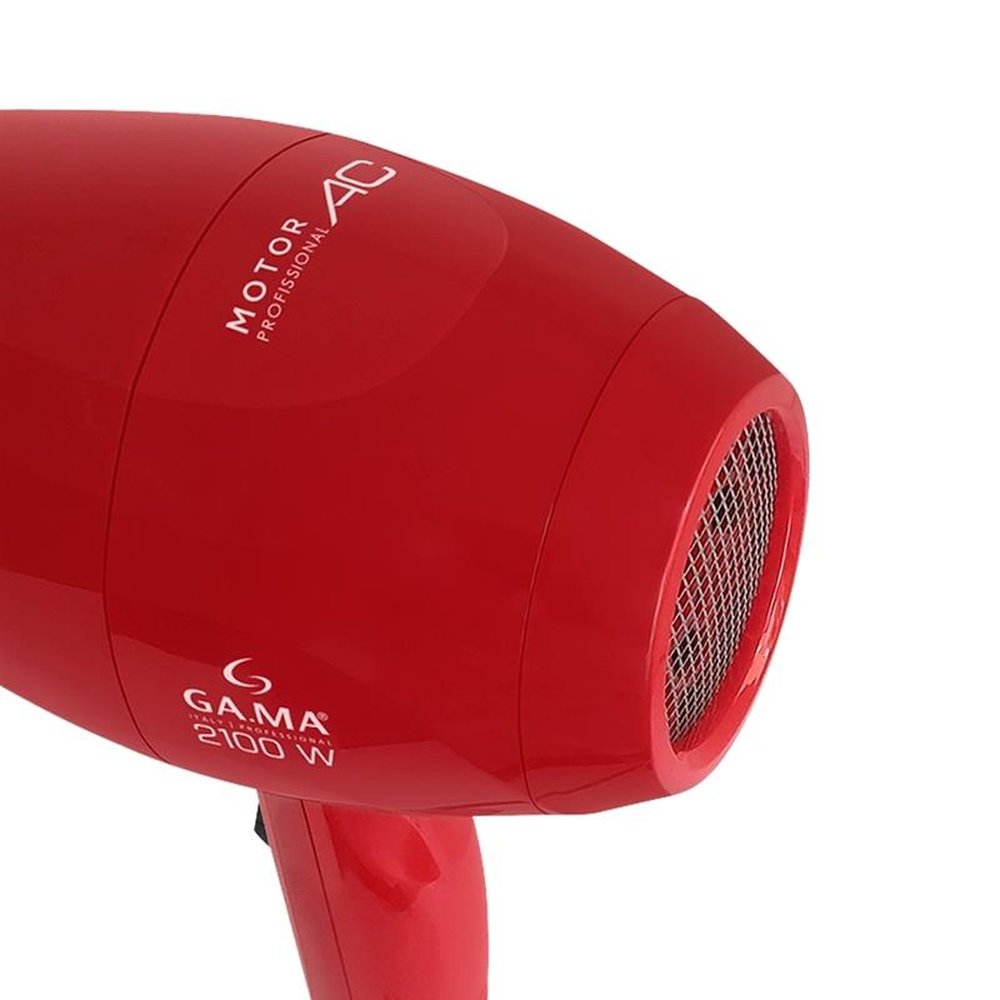 Secador de Cabelo Gama Lichia Ceramic Ion com 2 Velocidades 2 Temperaturas 2100W, Vermelho, 220V