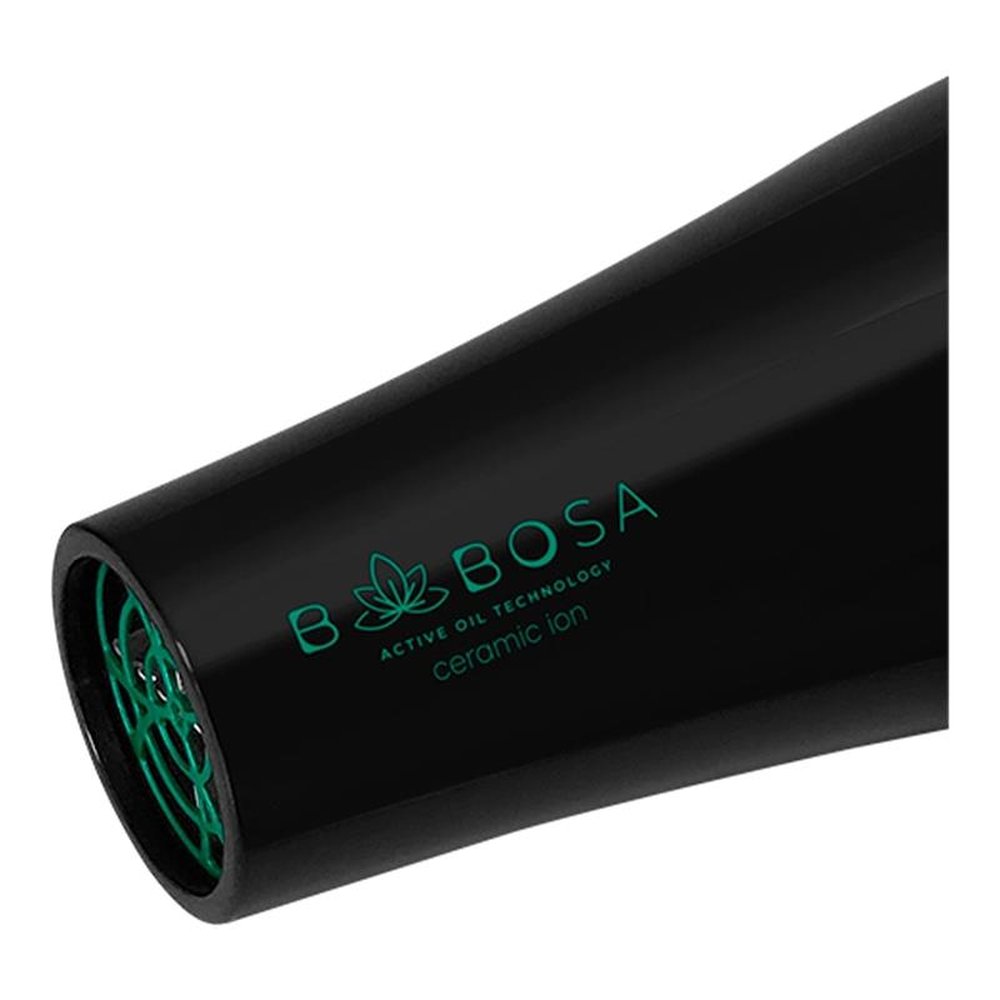 Secador de Cabelo Gama Babosa Ceramic Ion 2 Velocidades 3 Temperaturas 2100W, Preto/Verde, 220V