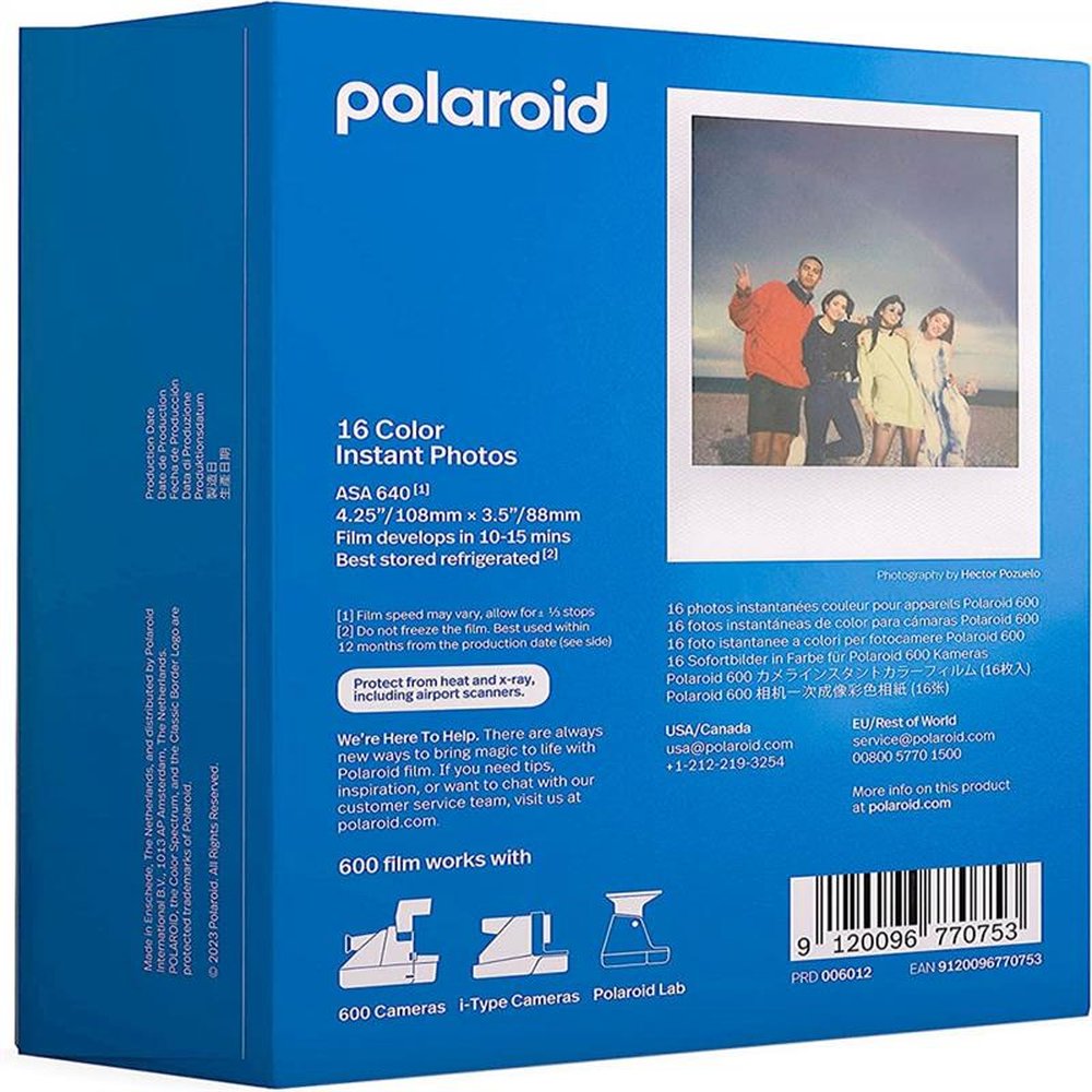 Pacote Com 16 Fotos Instantâneas Originais Polaroid Color 600