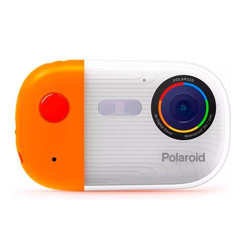 Câmera Polaroid Subaquática Wave 18 MP 4K UHD C/ LCD E USB Para Vídeos E Fotos - Laranja