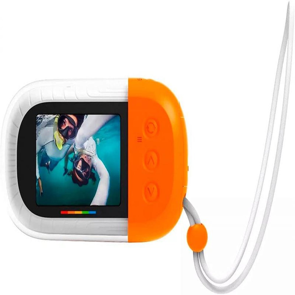Câmera Polaroid Subaquática Wave 18 MP 4K UHD C/ LCD E USB Para Vídeos E Fotos - Laranja