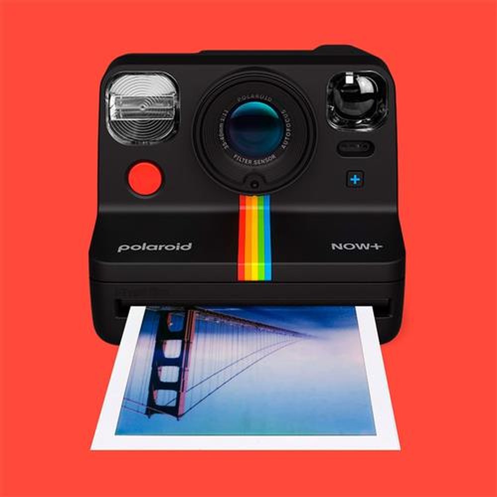 Câmera Instantânea Polaroid Now+ I-Type Bluetooth Com 5 Filtros De Lente -Preta