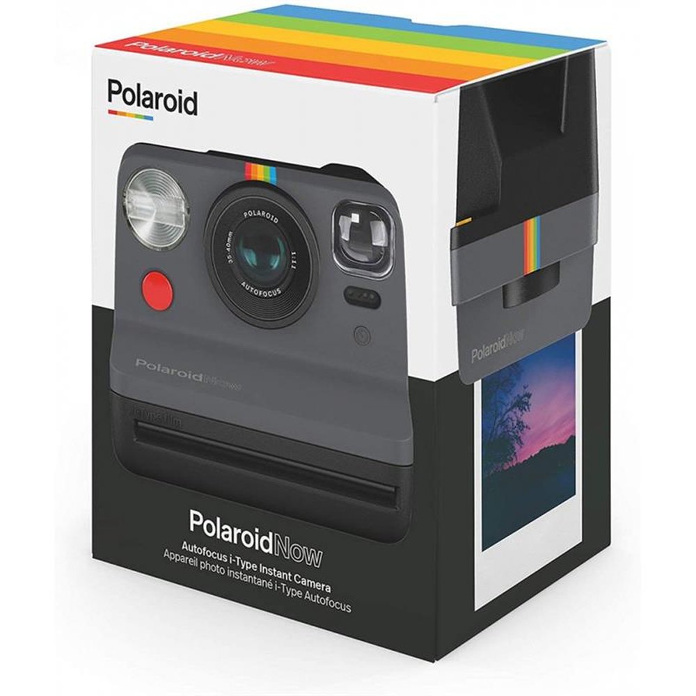 Câmera Polaroid Now Autofocus I-Type Com Impressão Instantânea - Preta