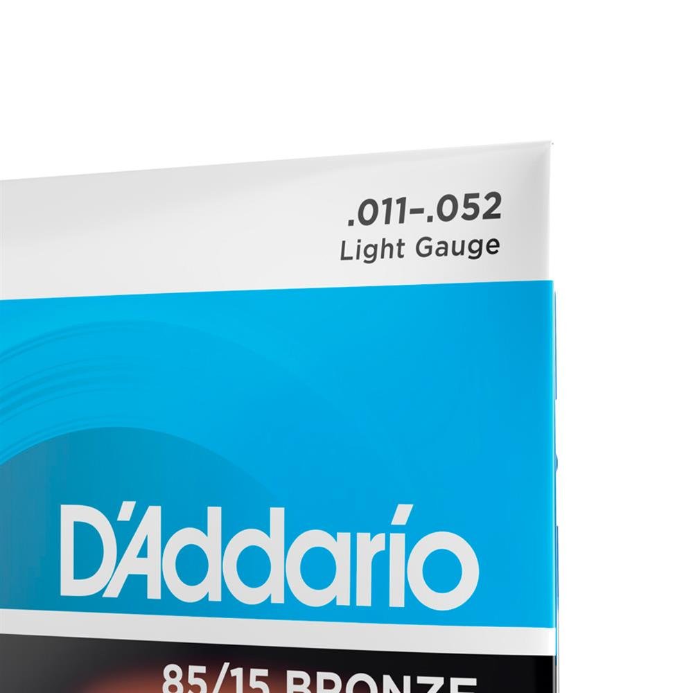 Cordas Para Violão Aço D Addario Bronze 85/15 Ez910-b .011-.052 Com Corda Extra Pl011