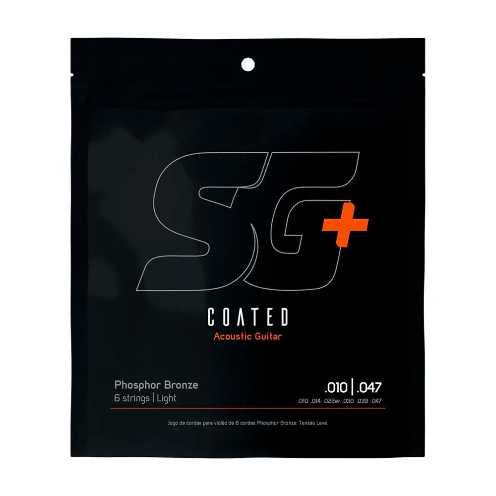 Encordoamento P/violão Fósforo Bronze Sg+ Revestido 010