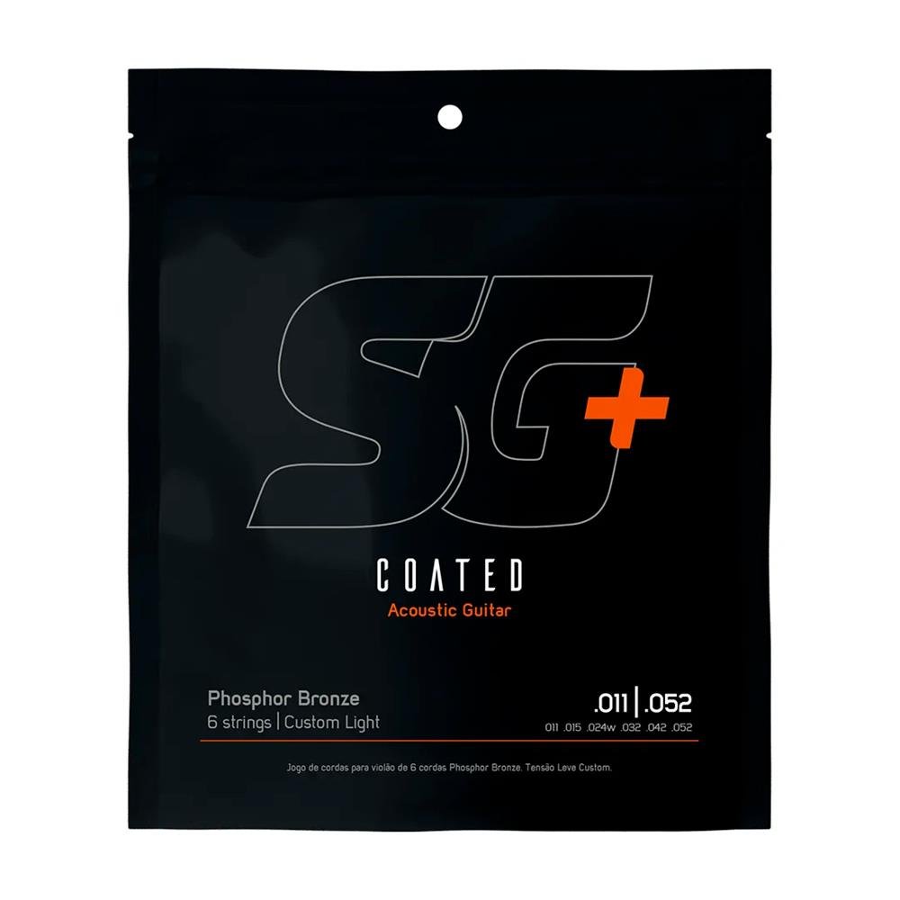 Encordoamento P/violão Fósforo Bronze Sg+ Revestido 011