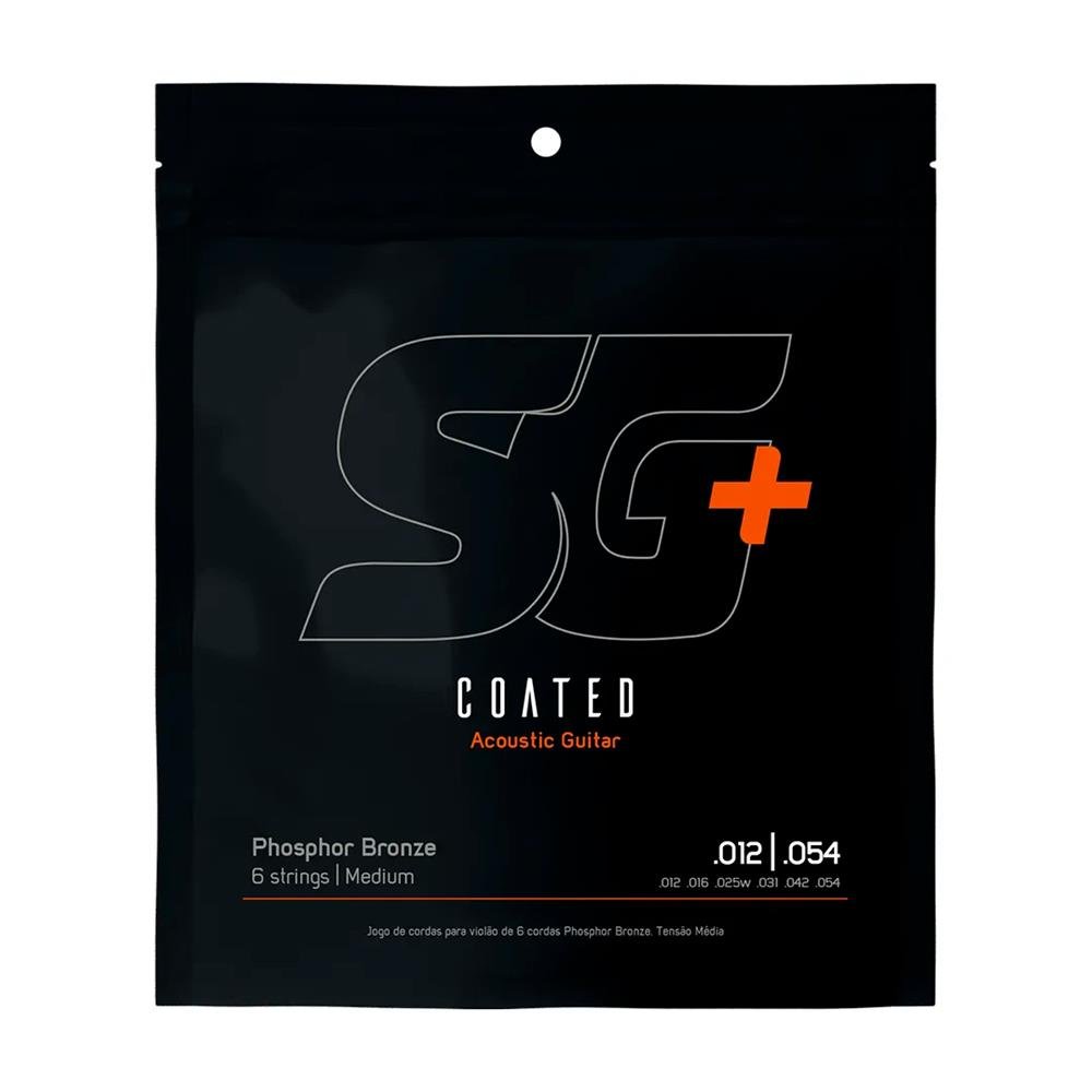 Encordoamento P/violão Fósforo Bronze Sg+ Revestido 012
