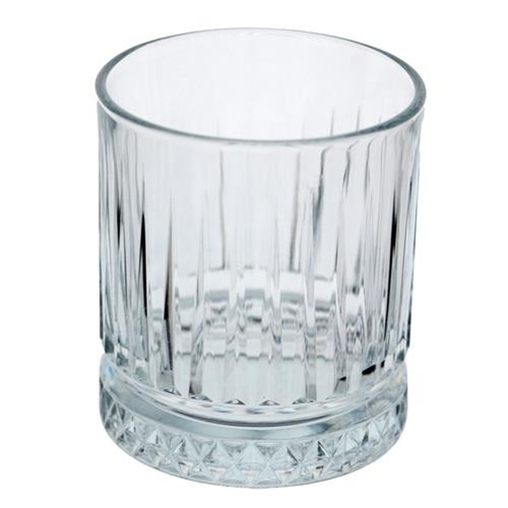 Jogo De 4 Copos Baixos Elysia Em Vidro 355Ml A10Cm