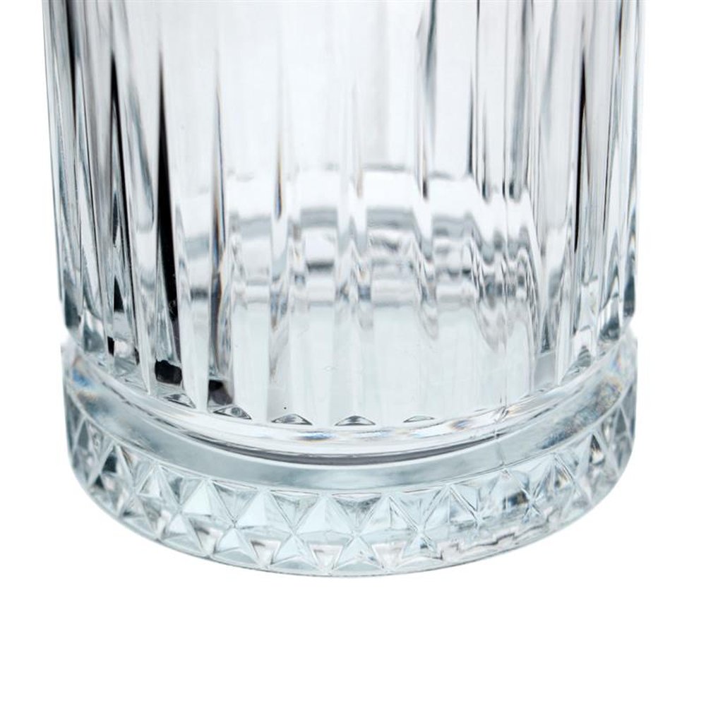Jogo De 4 Copos Baixos Elysia Em Vidro 355Ml A10Cm