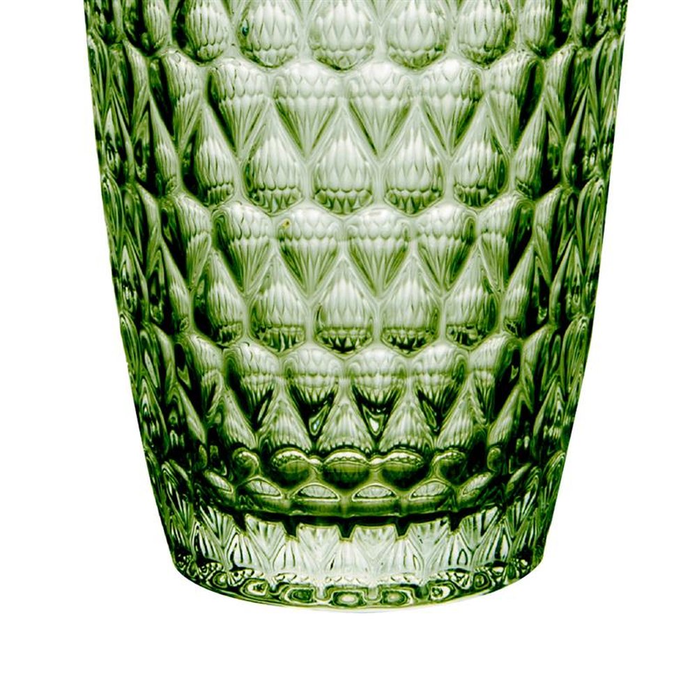 Jogo De 6 Copos Amelie Em Vidro 355Ml A13Cm Cor Verde