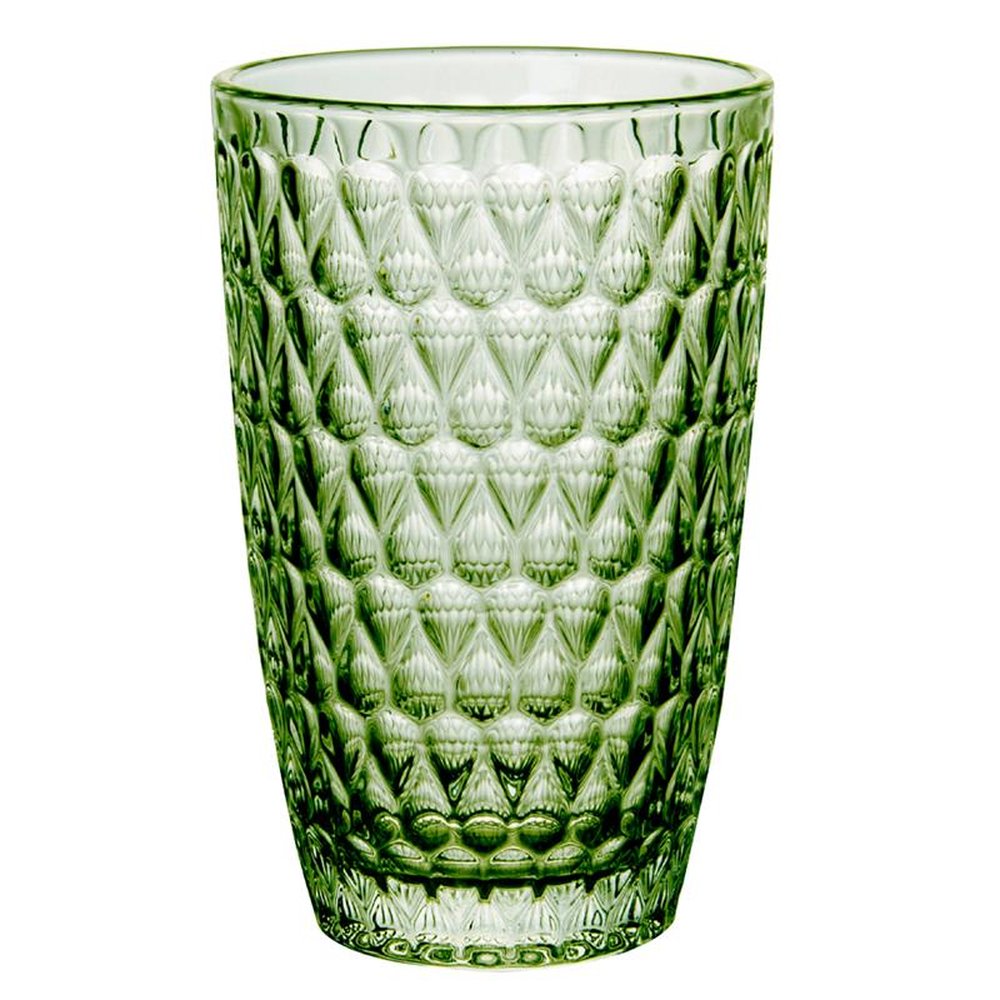 Jogo De 6 Copos Amelie Em Vidro 355Ml A13Cm Cor Verde