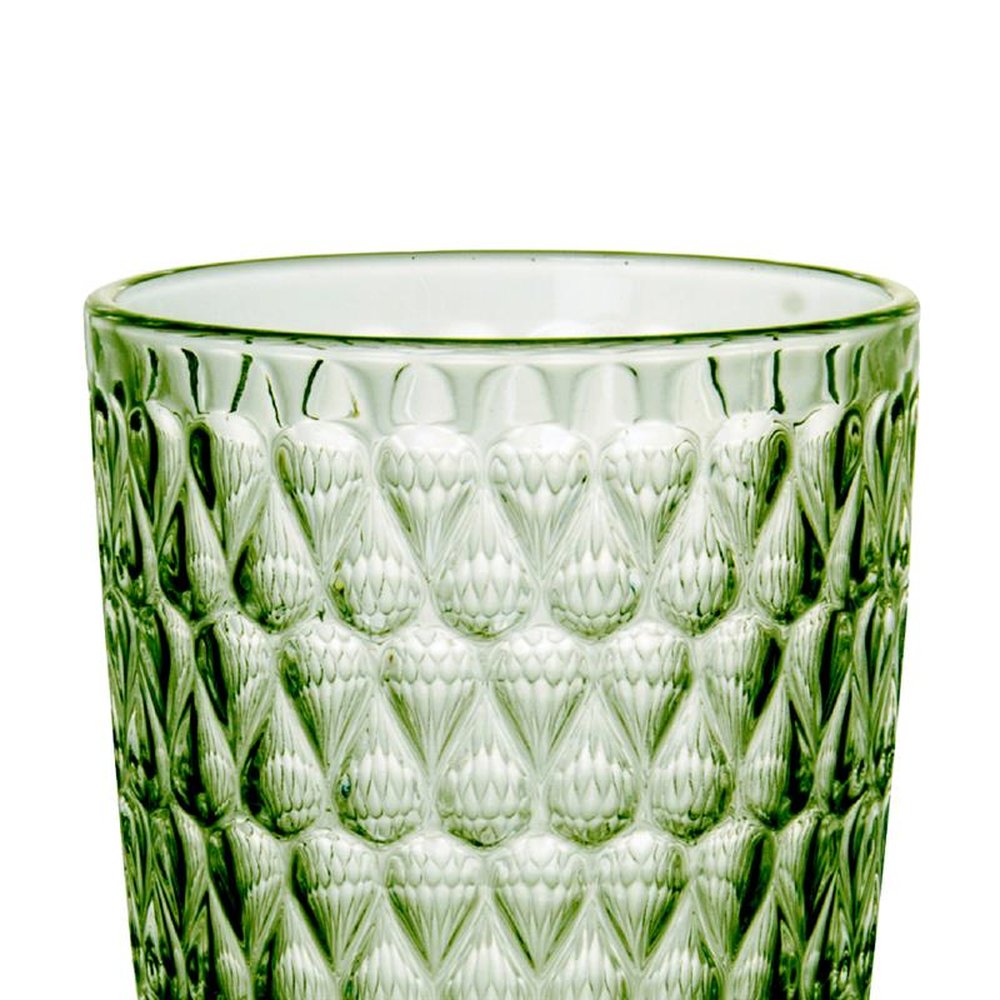 Jogo De 6 Copos Amelie Em Vidro 355Ml A13Cm Cor Verde