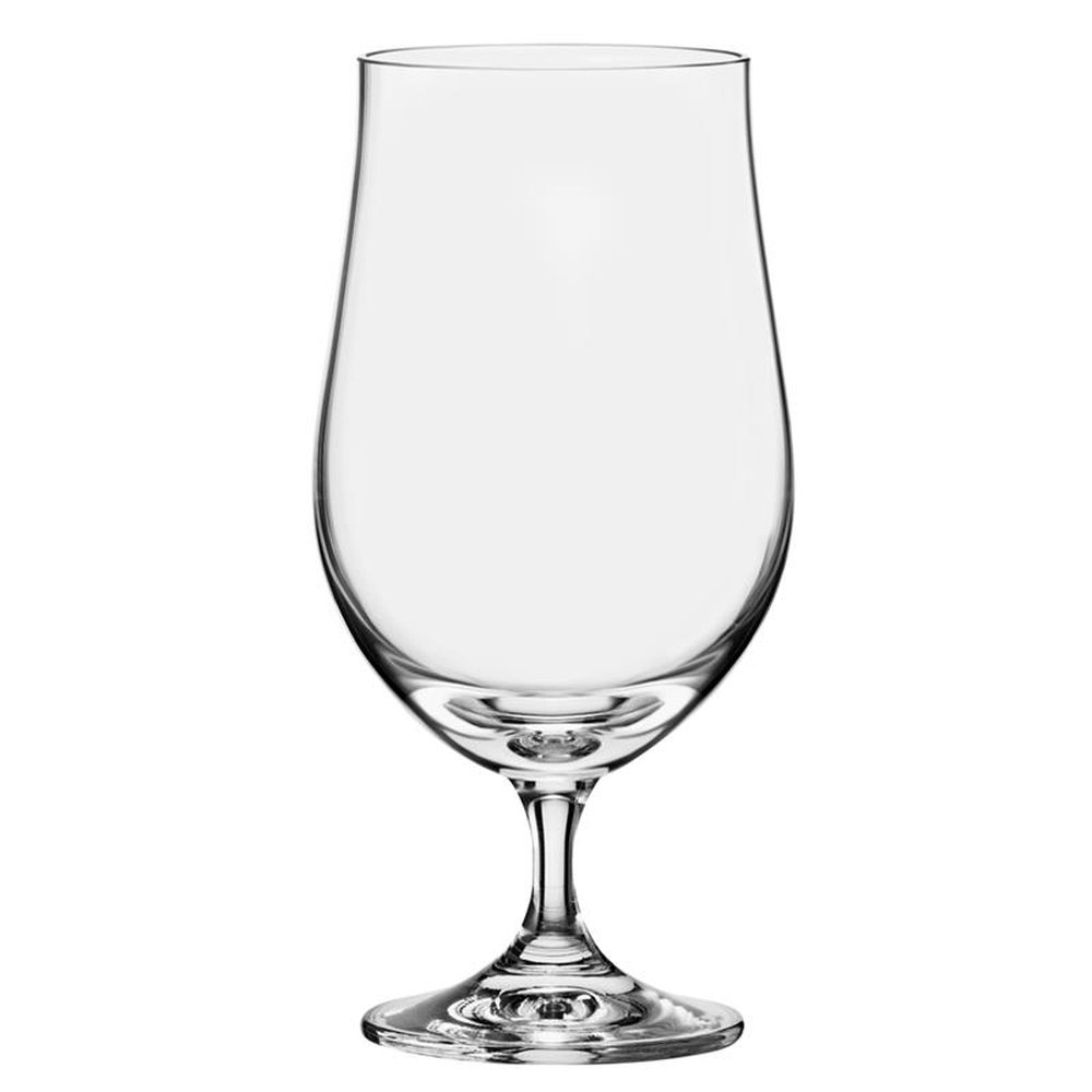 Jogo De 4 Tacas Para Cerveja Tulipa Em Cristal Ecologico 380Ml A18Cm