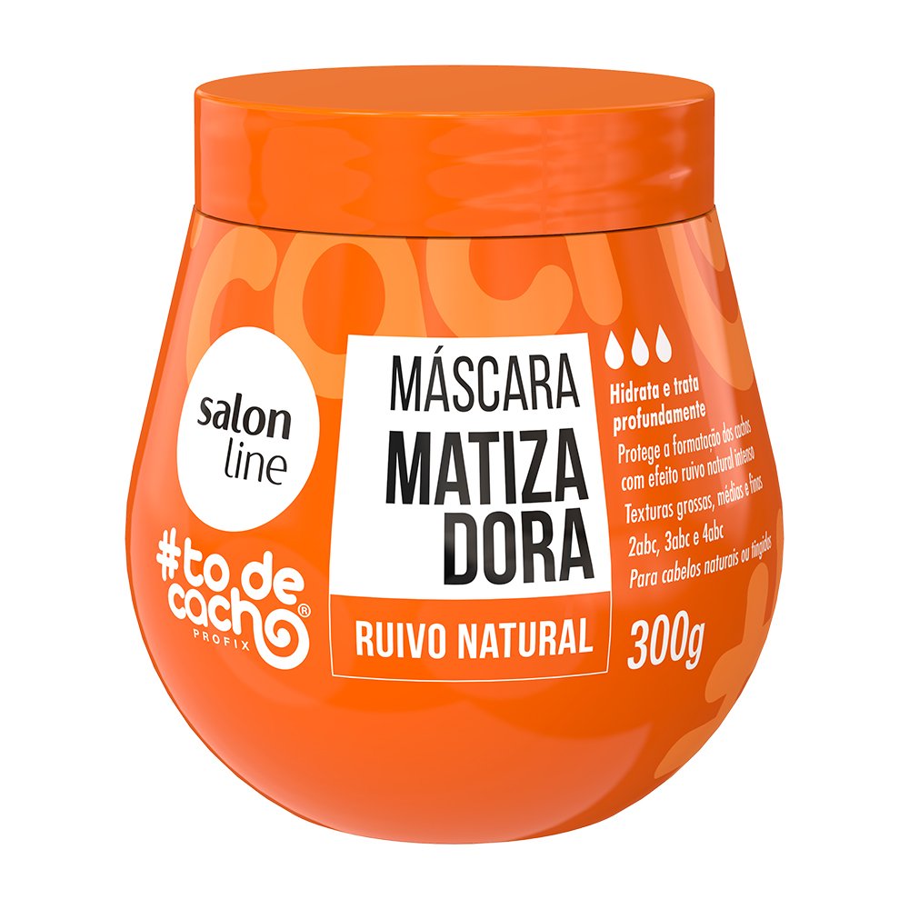 Mascara Salon Line To de Cacho Matizadora Ruivo Natural 300g