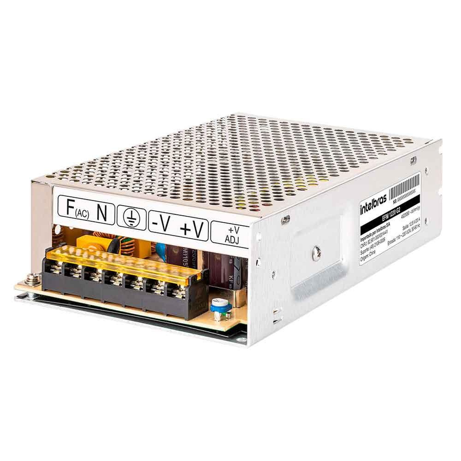 Fonte De Alimentacao Ac/dc 12v 20a Intelbras Efm 1220 G2, Bivolt - 4820080