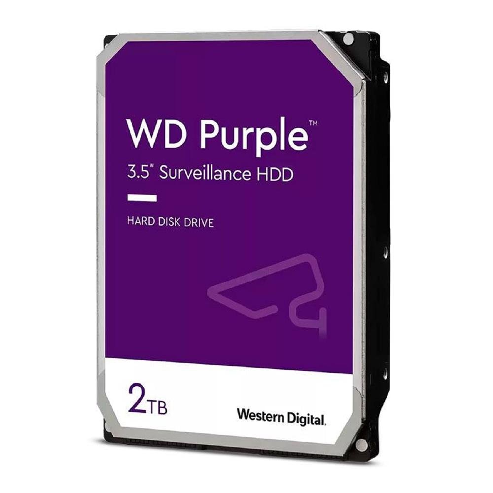 Hd Western Digital Purple, 2Tb, 64Mb, Sata 3 - Wd23purz