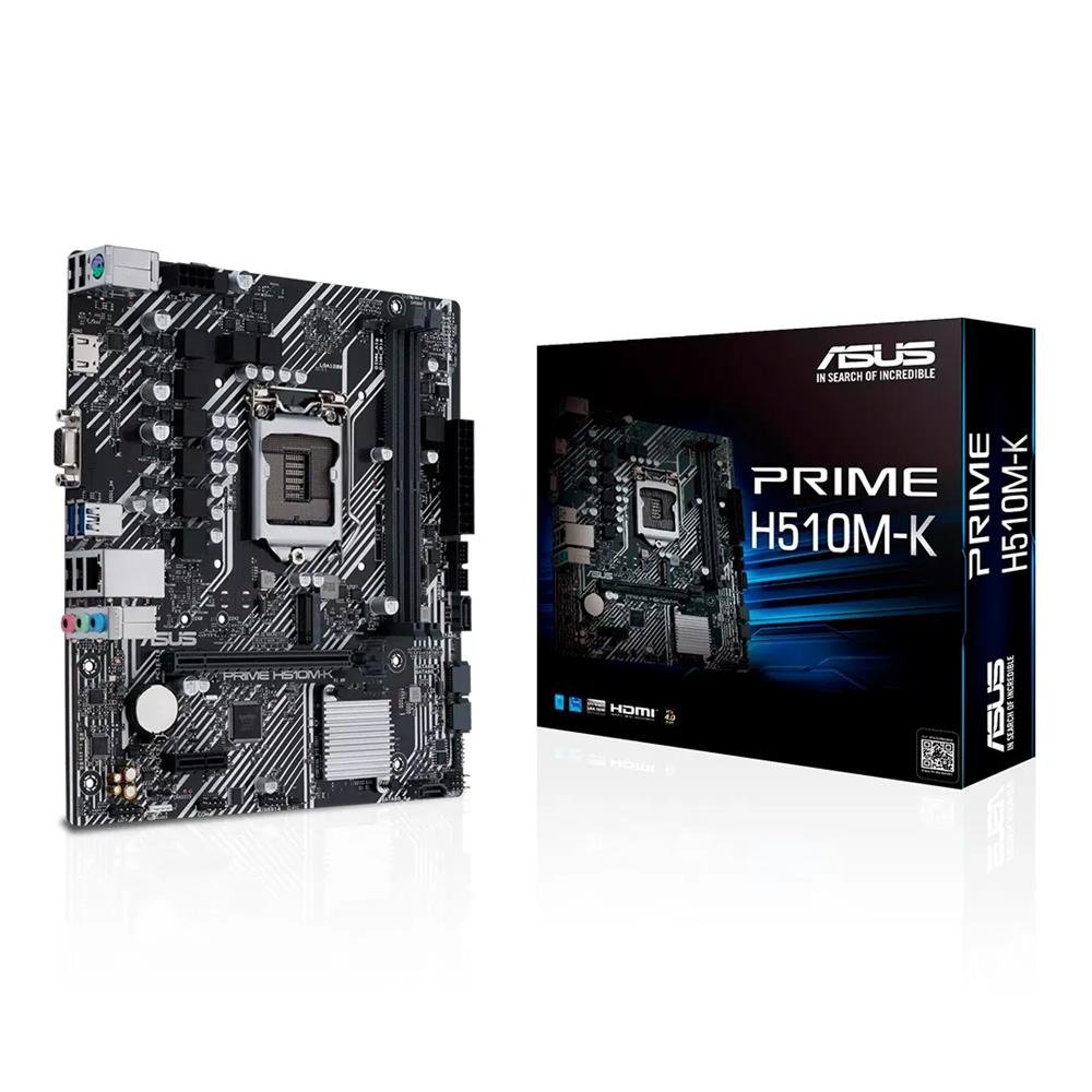 Placa Mãe Asus Prime H510M-K R2.0 LGA 1200 - 90MB1E80-C1BAY0
