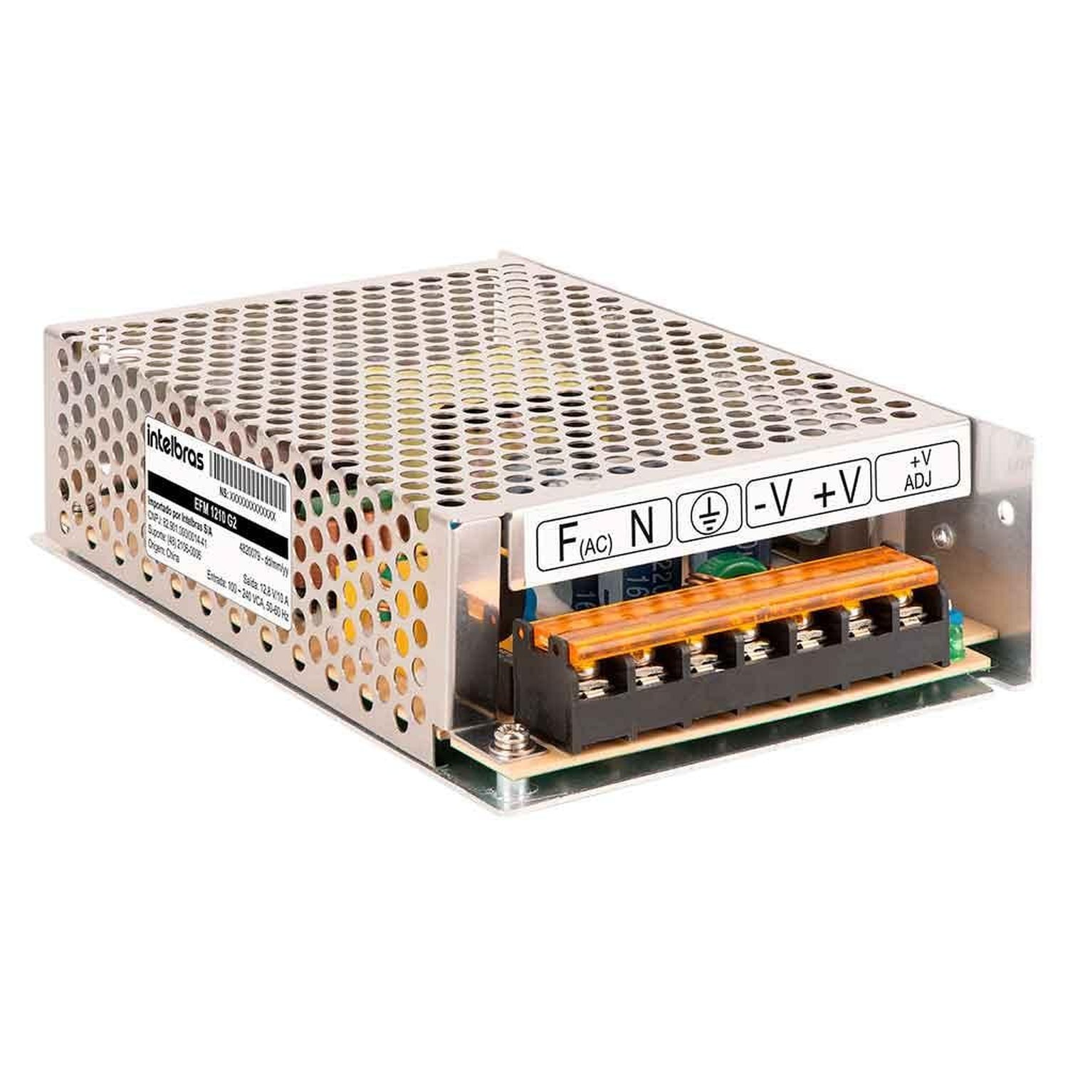Fonte De Alimentacao Ac/dc 12v 10a Intelbras Efm 1210 G2, Bivolt - 4820079