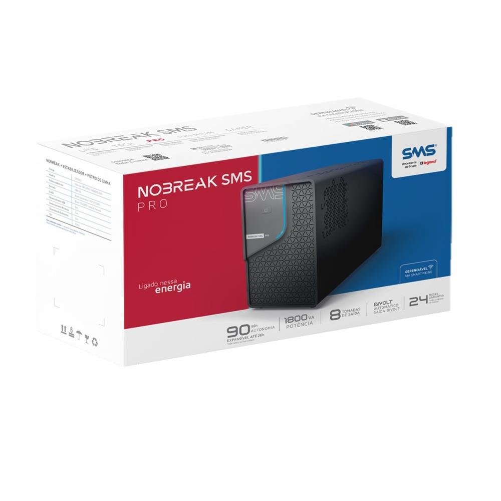 Nobreak SMS Pro 1800 VA Bivolt Wi-Fi - 29403