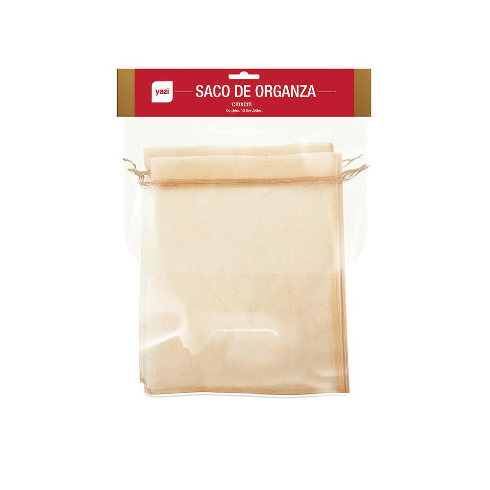Saco Organza 25x30 - Embalagem Contendo 6 Unidades