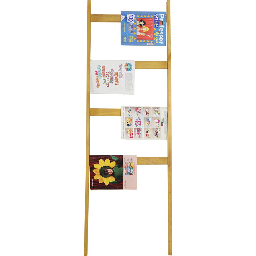 Escada Decorativa Madeira 50Cm X 150Cm Bel