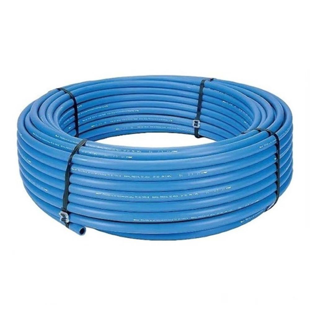 Mangueira/Tubo Azul PP Pead 20x3,2 PN Rolo Com 100 Metros
