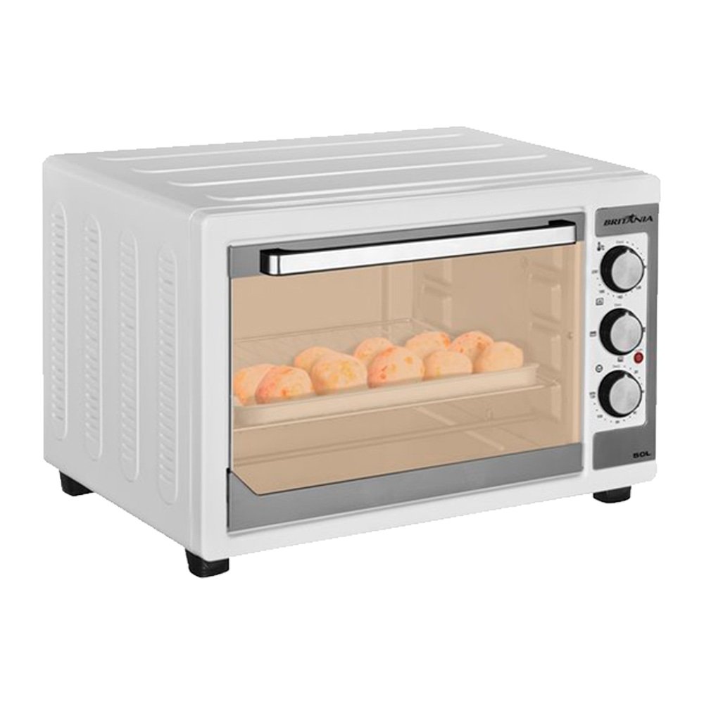 Forno Elétrico de Bancada Britânia 50 Litros BFE50B | 1800W, Branco, 110V
