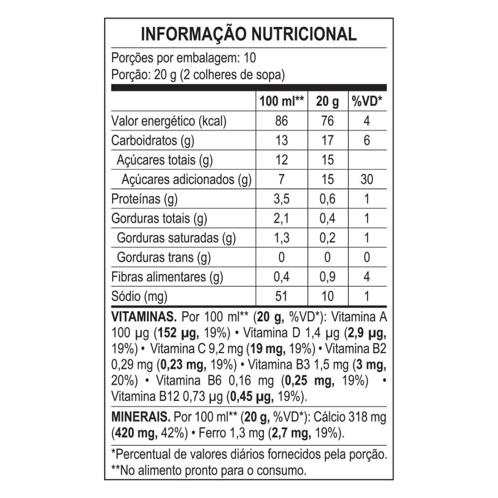 Achocolatado Nescau Cilindro 200G | Martins Atacado