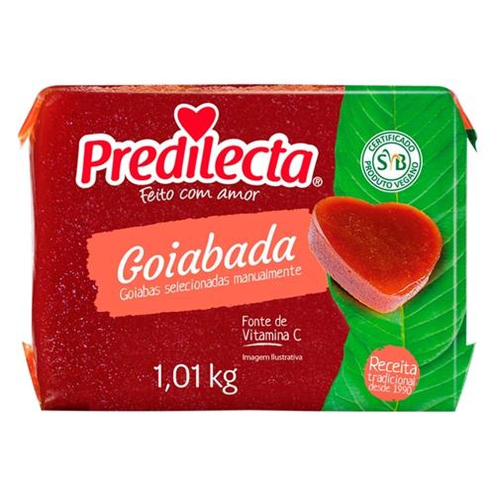 Goiabada Predilecta 1kg - Embalagem com 16 Unidades