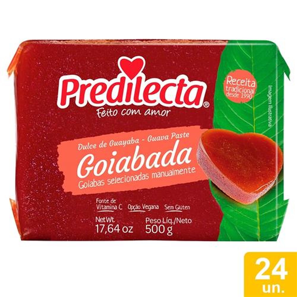 Goiabada Predilecta 500g - Embalagem com 24 Unidades