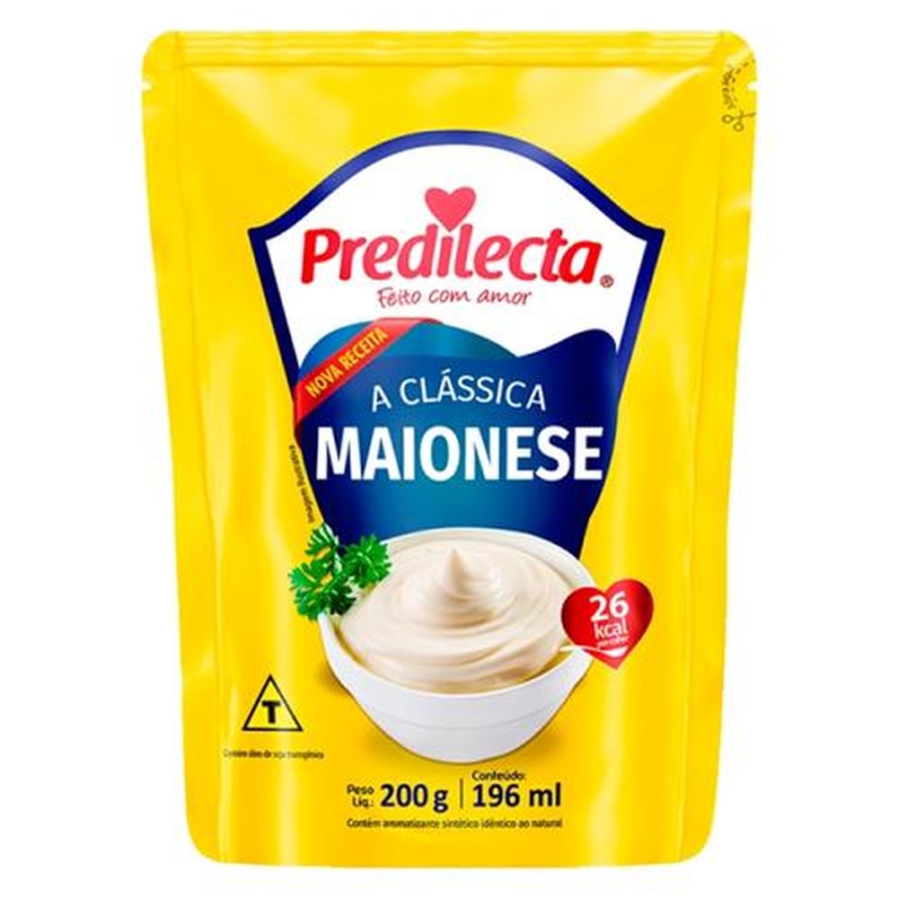 Maionese Predilecta StandUp 200g - Embalagem com 24 Unidades