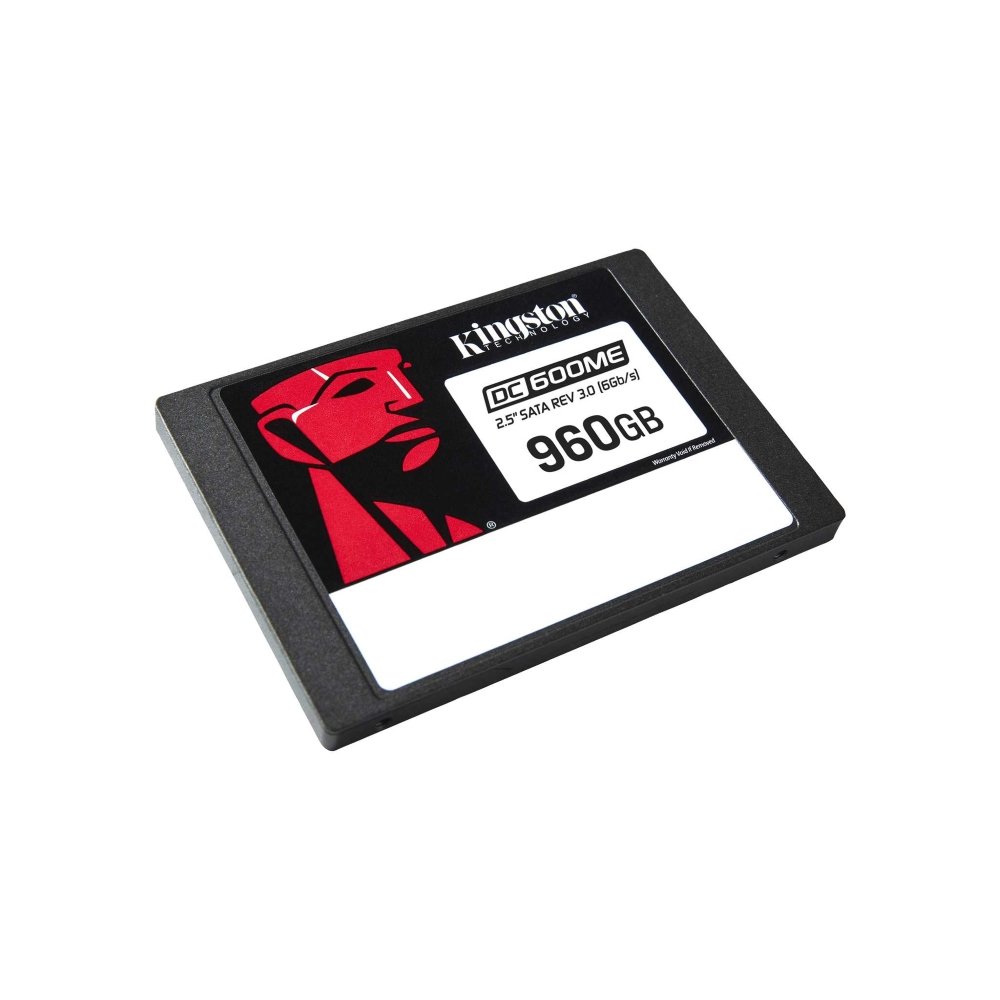SSD Kingston DC600M, 960 GB, SATA III, 2.5", Leitura: 560 MB/s, Gravação: 530 MB/s, Preto, para Servidor - SEDC600M/960G