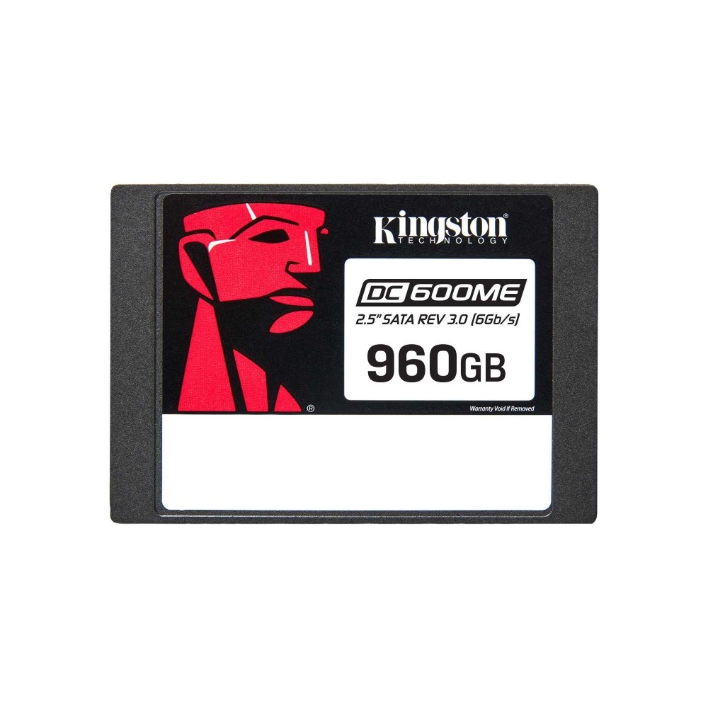 SSD Kingston DC600M, 960 GB, SATA III, 2.5", Leitura: 560 MB/s, Gravação: 530 MB/s, Preto, para Servidor - SEDC600M/960G