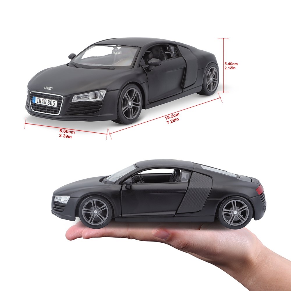 Audi R8 Special Edition Escala 1:24 Referência: 31281 Vermelho - Maísto