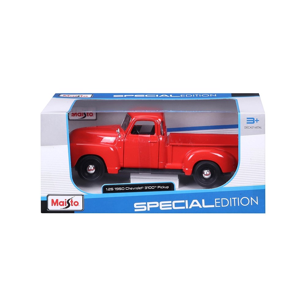 Carrinho Maisto 1:25 SE 1950 Chevrolet 3100 Pickup Laranja