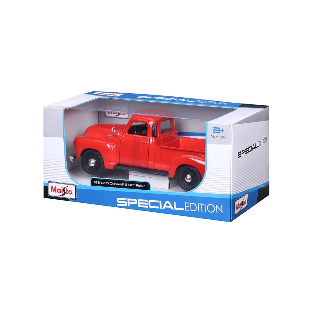 Carrinho Maisto 1:25 SE 1950 Chevrolet 3100 Pickup Laranja