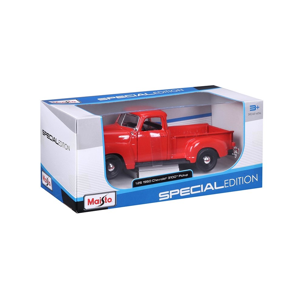 Carrinho Maisto 1:25 SE 1950 Chevrolet 3100 Pickup Laranja