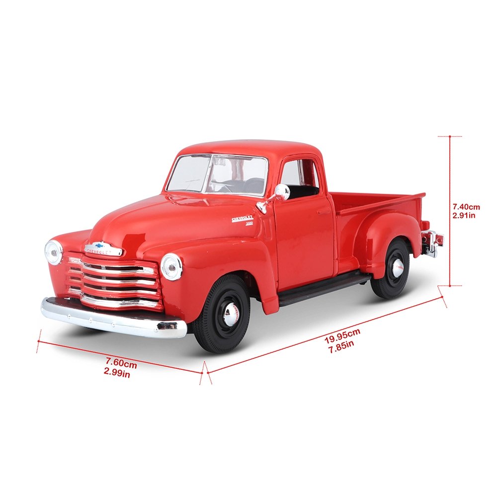 Carrinho Maisto 1:25 SE 1950 Chevrolet 3100 Pickup Laranja
