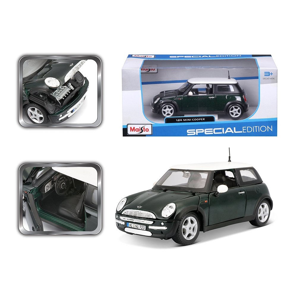 Carrinho Maisto 1:24 SE Mini Cooper Verde