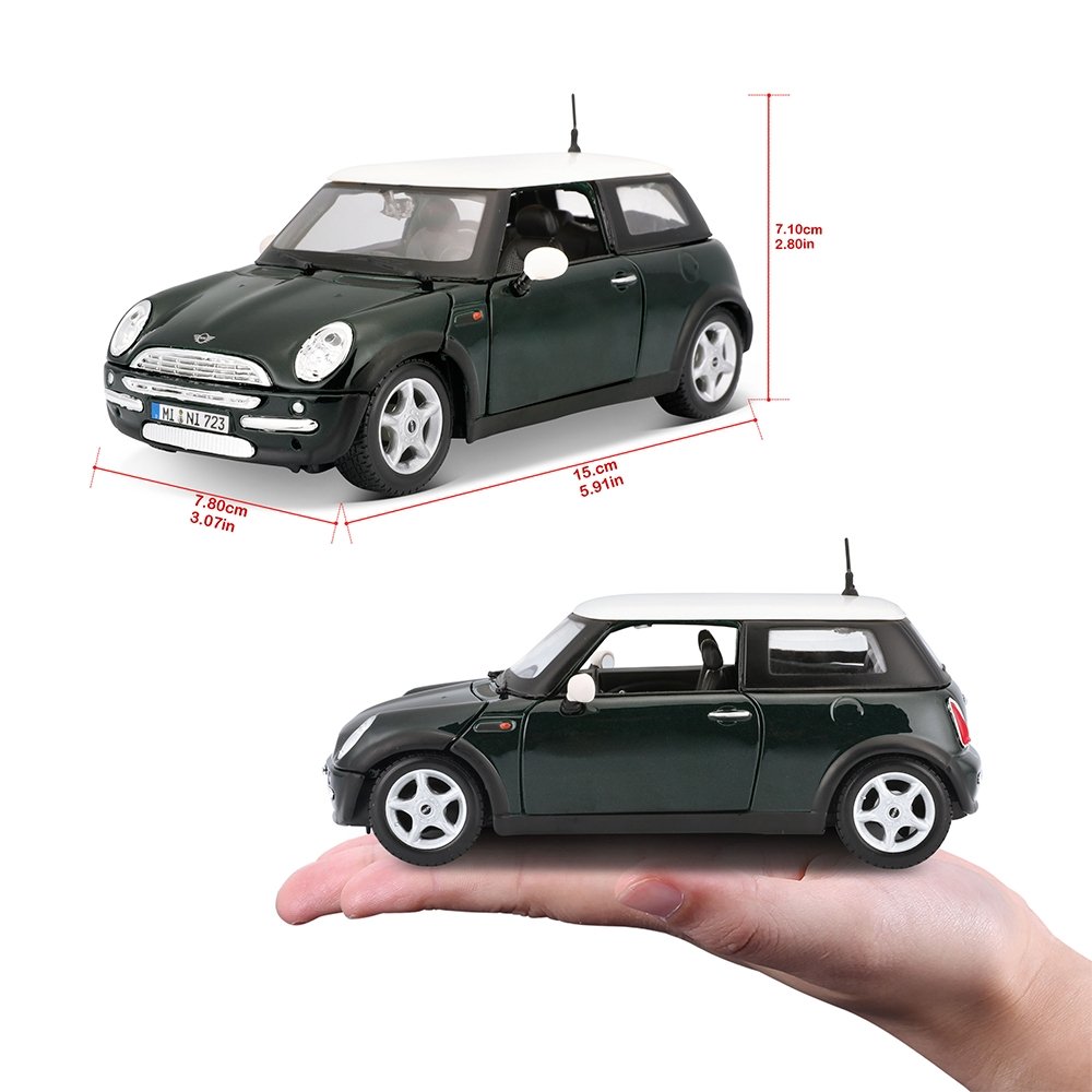 Carrinho Maisto 1:24 SE Mini Cooper Verde
