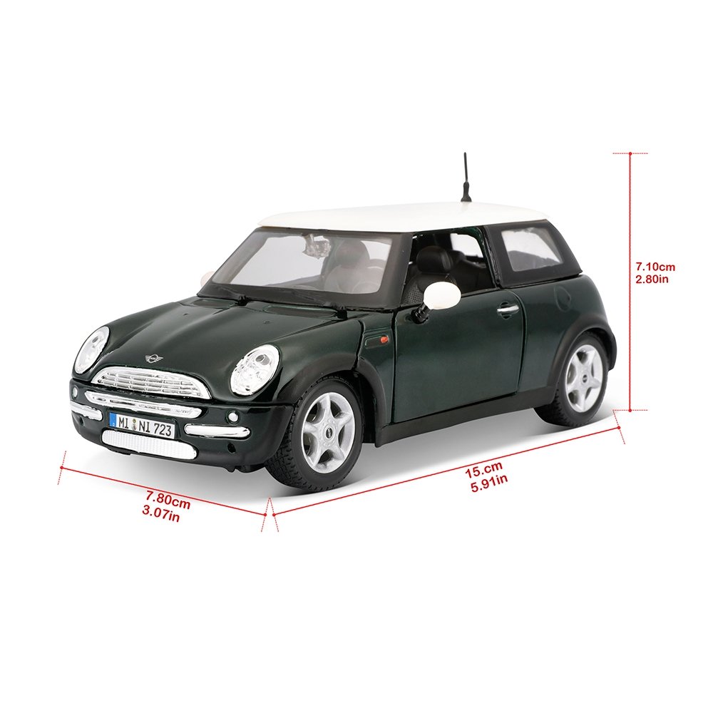 Carrinho Maisto 1:24 SE Mini Cooper Verde