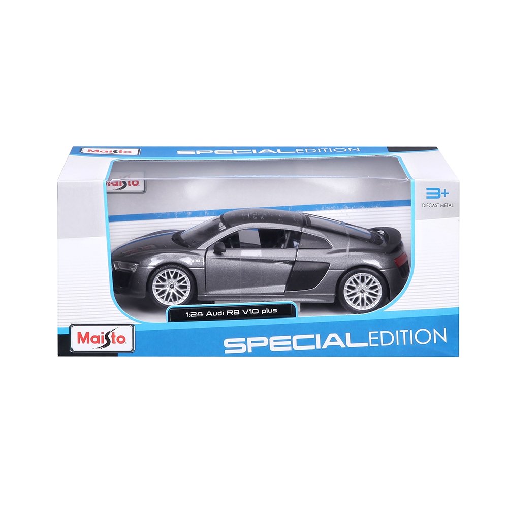 Carrinho Maisto 1:24 SE Audi R8 V10 Plus Cinza