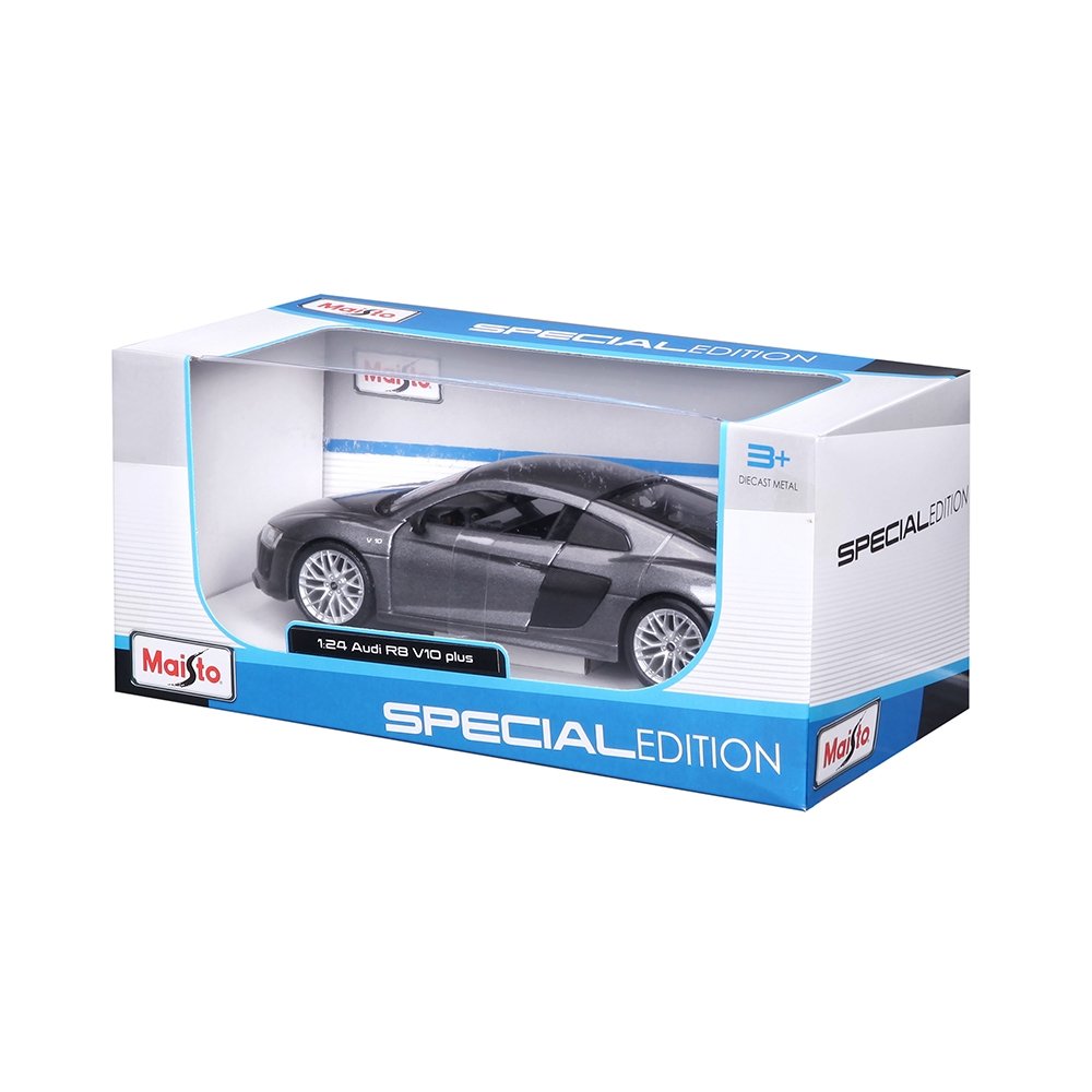 Carrinho Maisto 1:24 SE Audi R8 V10 Plus Cinza