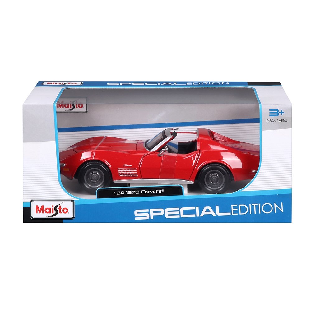 Carrinho Maisto 1:24 SE 1970 Chevrolet Corvette Vermelho