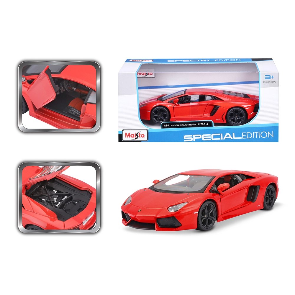 Carrinho Maisto 1:24 SE Lamborghini Aventador LP 700-4 Laranja