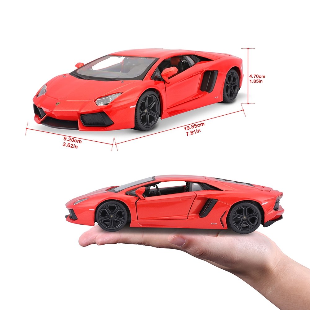 Carrinho Maisto 1:24 SE Lamborghini Aventador LP 700-4 Laranja