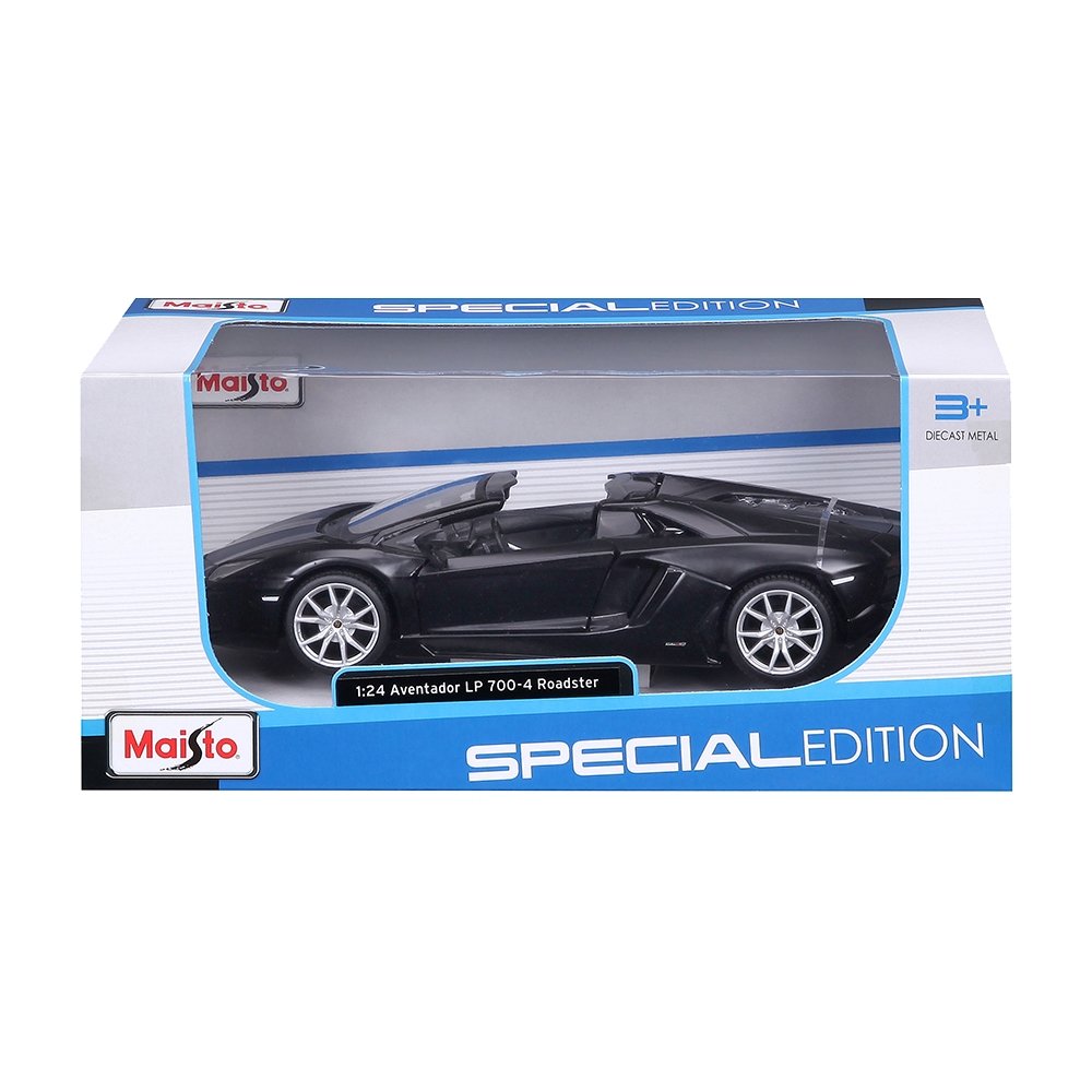 Carrinho Maisto 1:24 SE Lamborghini Aventador LP 700-4 Roadster Preto